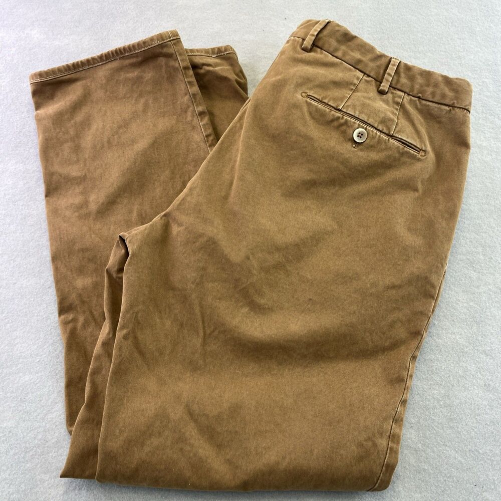 GTA IL PANTALONE Slim Fit Size 54 Trousers Brown Pants Model 800SL 36x29